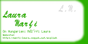 laura marfi business card